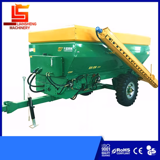 Aplicador de fertilizante espalhador de esterco transportador de pó de cal agrícola